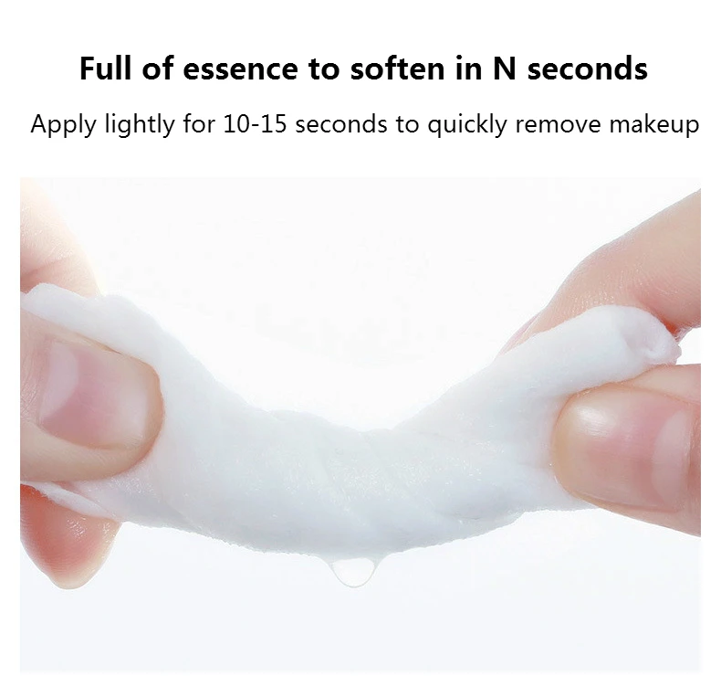 pure cotton make up removal wet towel single pack hot sale face cleaning wipes lady skin care wet napkin