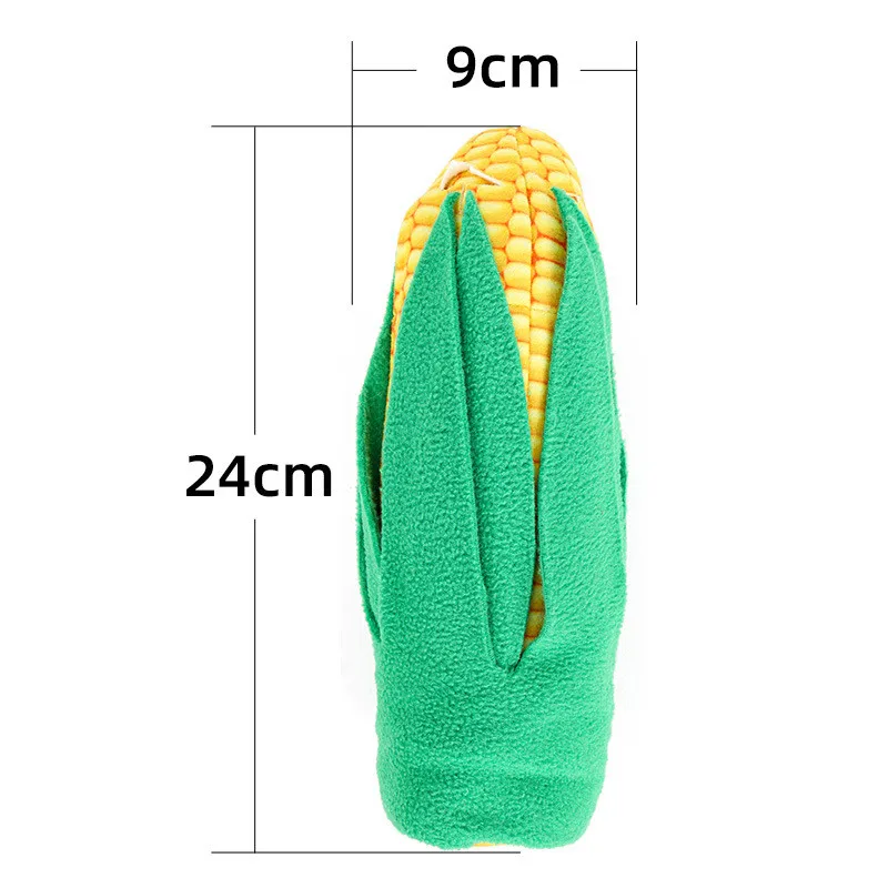 2 in 1 corn design fashion funny dog toys ,pet squeak snuffle training functional toys