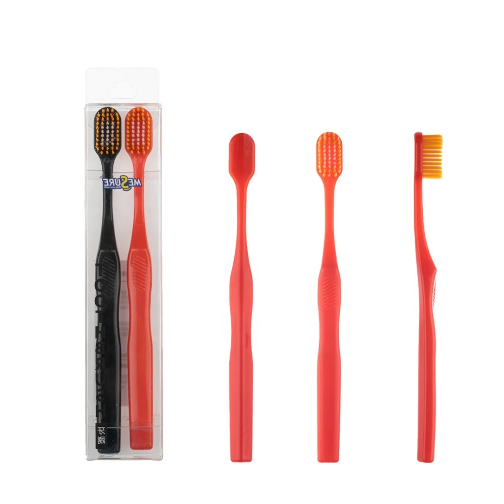 High quality adult antibacterial nano gold bristles toothbrush