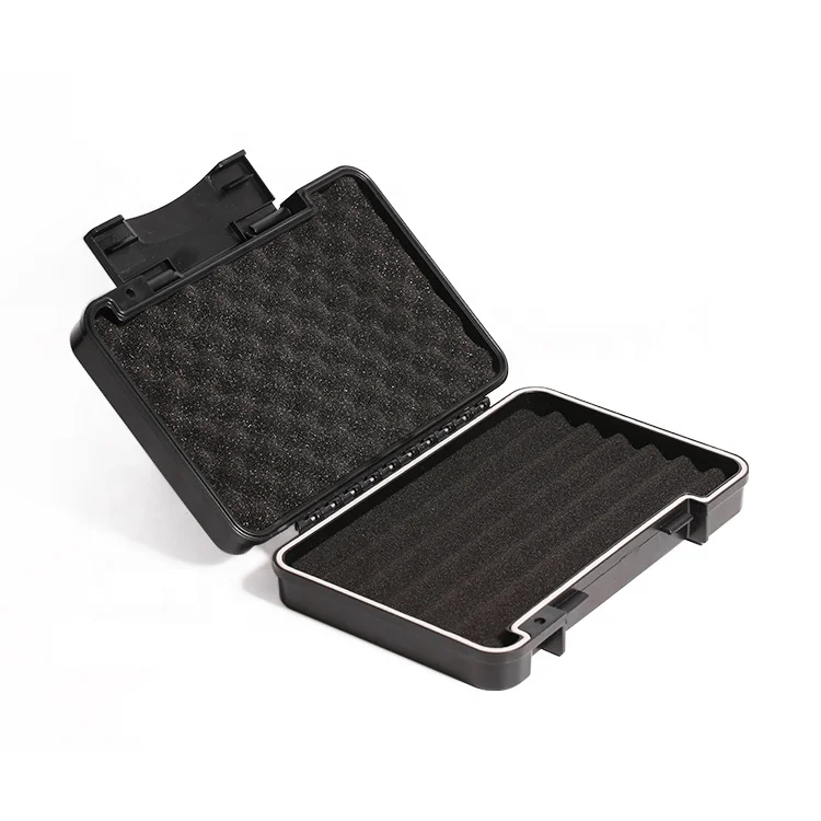 Custom Logo cigar plastic storage box humidor Travel cigar humidor box With hygrometer