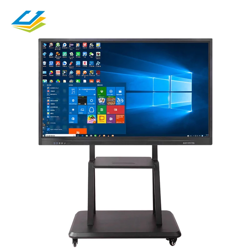 Multifunctional android or x86 ops OS pen/finger touch screen wall mounted portable mobile smart interactive board for classroom