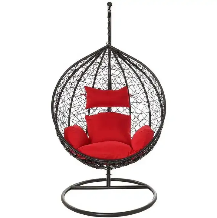New Design High Quality Northern Europe Style With Cushion Decoration Furniture Customized Design Patio Garden Swing Chair
