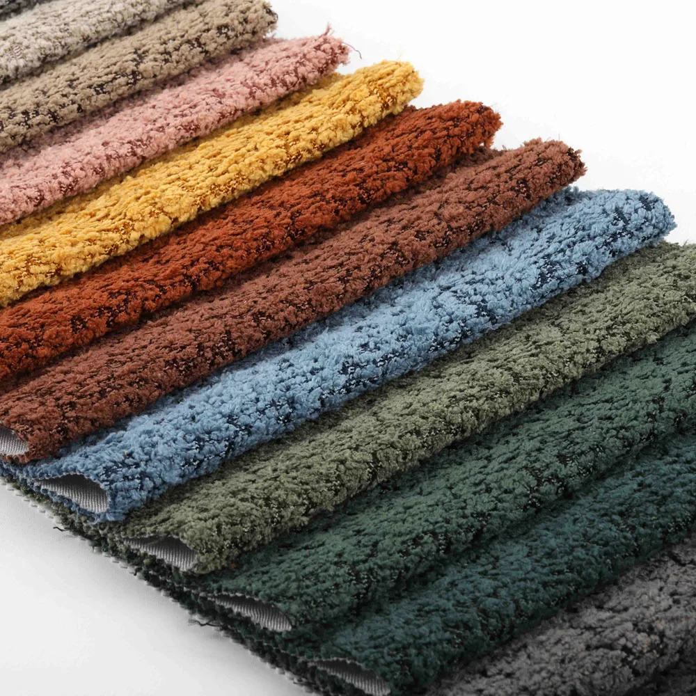 Mutil-color Super Comfortable Velvet Fabric Home Textile Thicken Upholstery Polyester Sofa Fabric