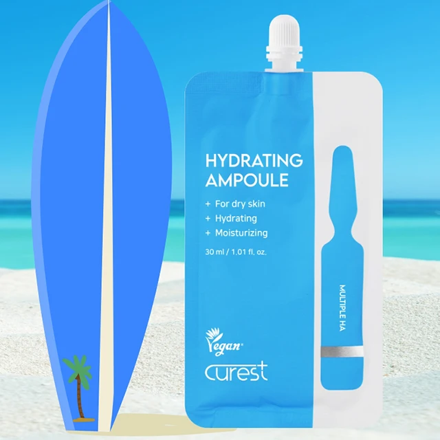 Curest Hydrating Ampoule 30ml best vitamin c serum good vitamin c hyaluronic acid and bam boo extracts to help manage oil