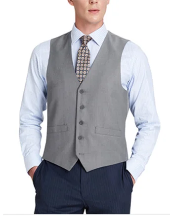 Мужской костюм, жилет, Официальный однобортный жилет