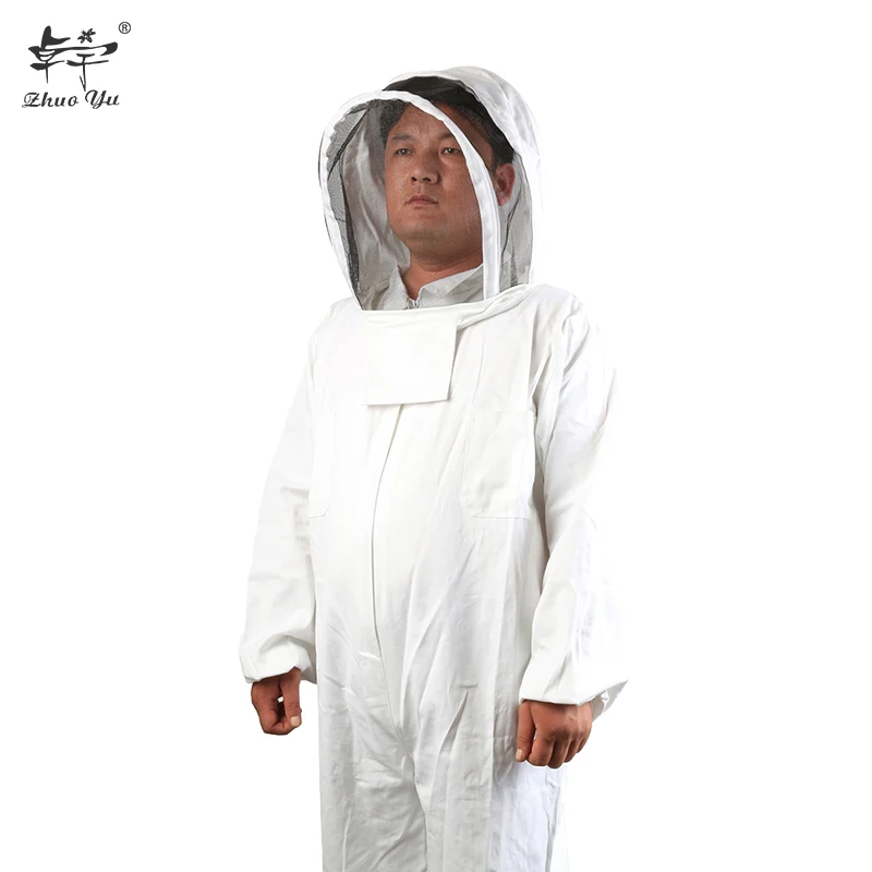 cotton beekeeping suits/brown or white color beekeeping clothing/beekeeper beekeeping wears