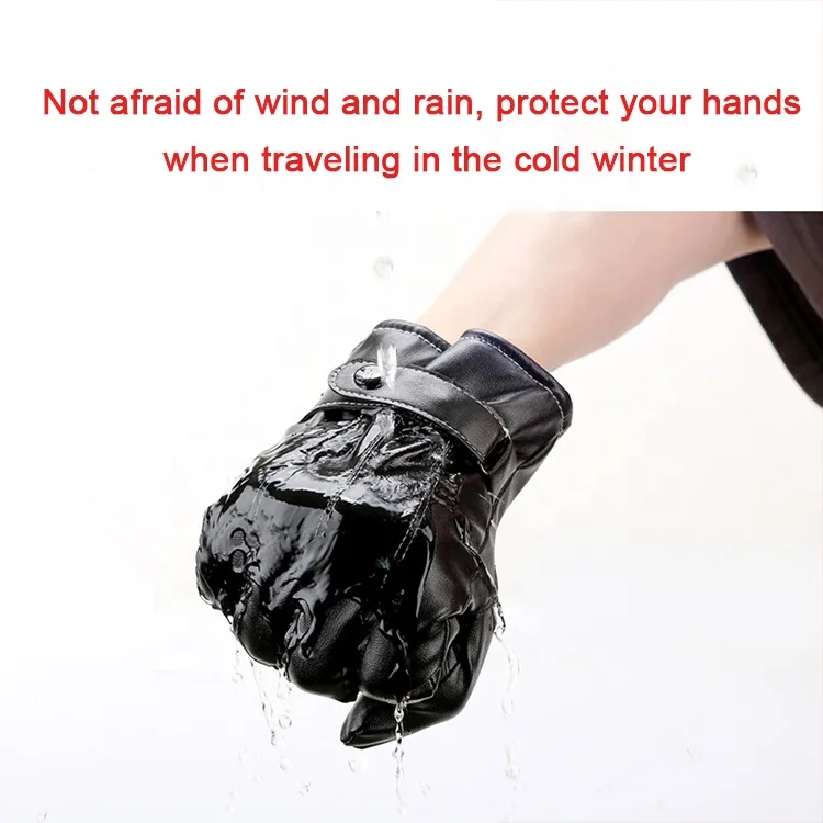 Кожаные перчатки для мужчин зимние защитные улицы женщин