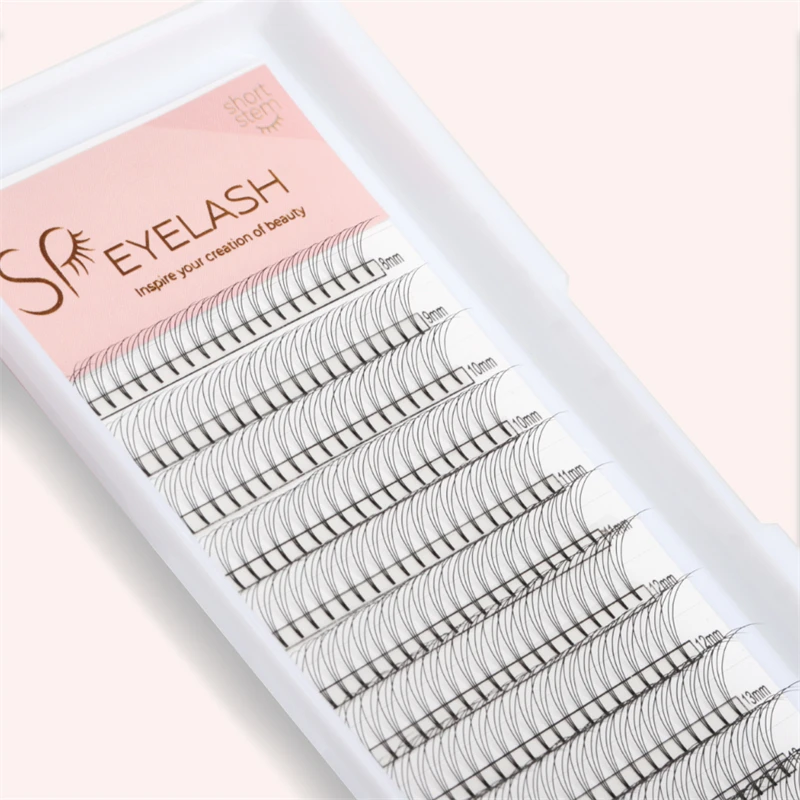Private Extensions Volume Premade Fans Individual Single Under Eye Pad Bulk Buying Natural Wispy Short Stem Eyelashes Lashes