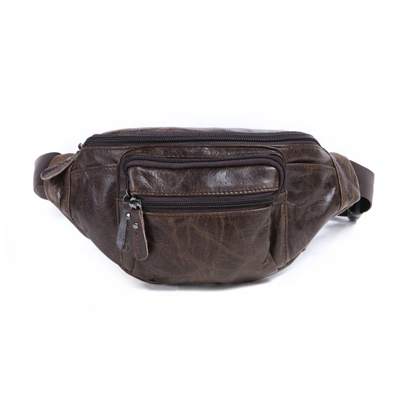 Men Waist Leather Bag Real Leather Bags, Waist Belt Bag Leather Coin Purse Custom