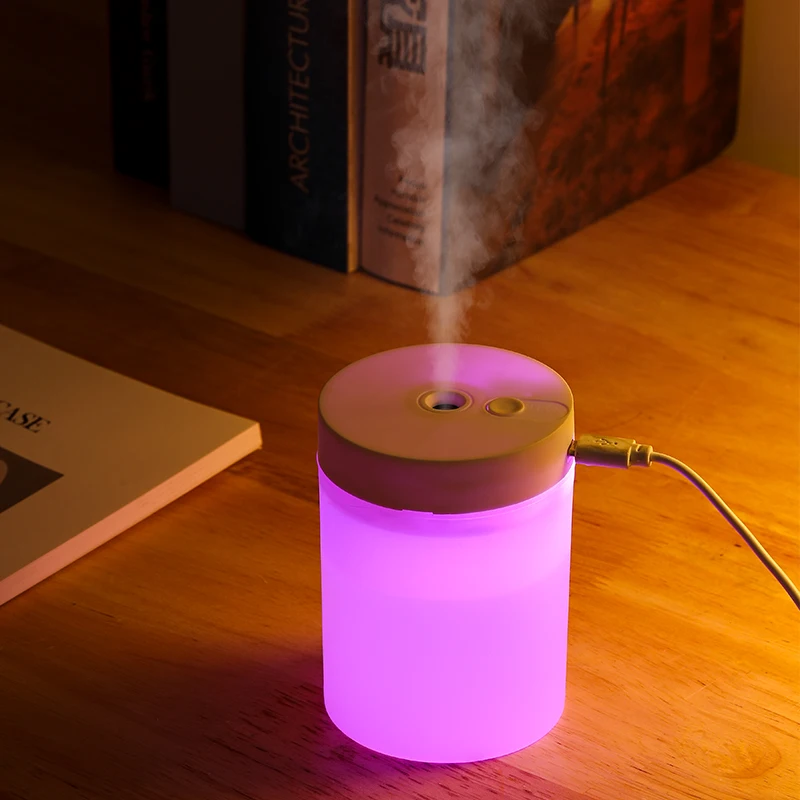 Мини-USB настольная туманомашина СВЕТОДИОДНЫЙ Ночник Ультразвуковой безмолвный увлажнитель воздуха для автомобиля и наружного использования с питанием от 5 В