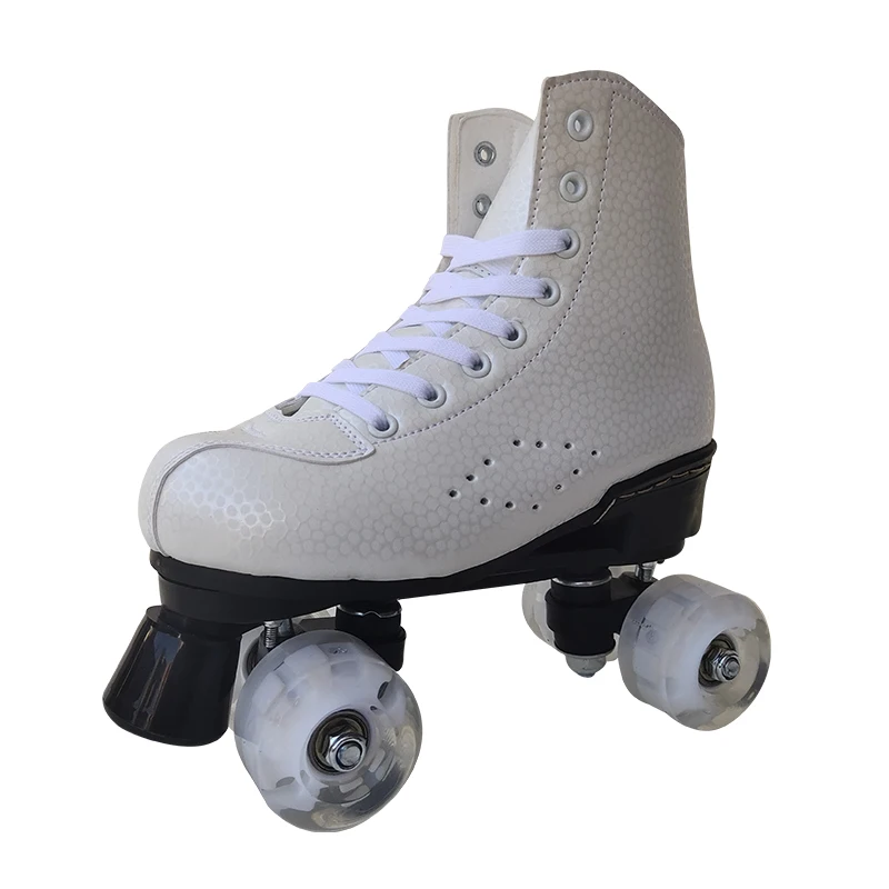 
2021 New Multicolor Traditional Artificial Leather Shoes Double Row Roller Skates 