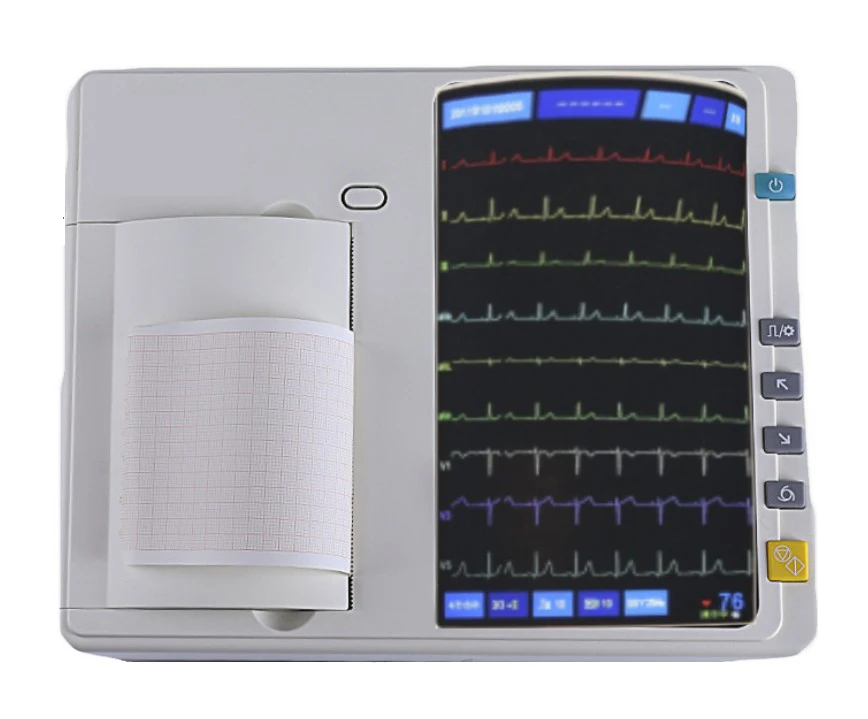 High Quality Portable Electrocardiograph EKG ECG Machine with all accessories cheap price