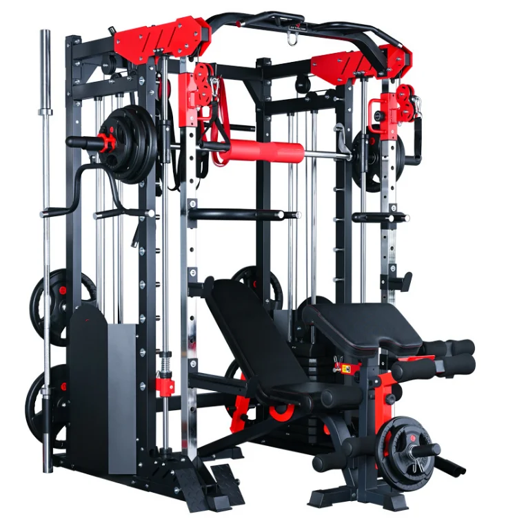 hot selling commercial strength smith machine squat rack gantry fitness equipment mutli function station