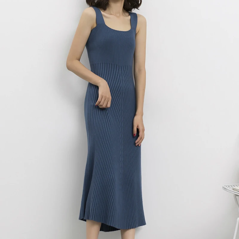 hot sell summer fashion office women sexy sleeveless casual dress
