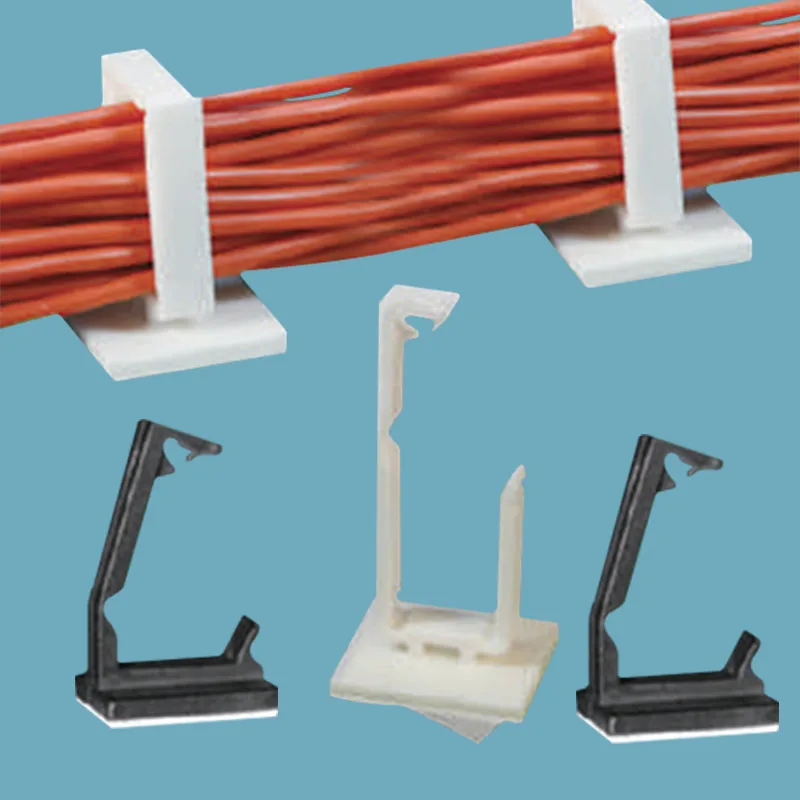 PAD10-19 Ready to ship Clip Plastic Clamps Mount Clamp Wire Zip Tie Nylon Plastic Adhesive Nylon Wire Adjustable Cable Clamp