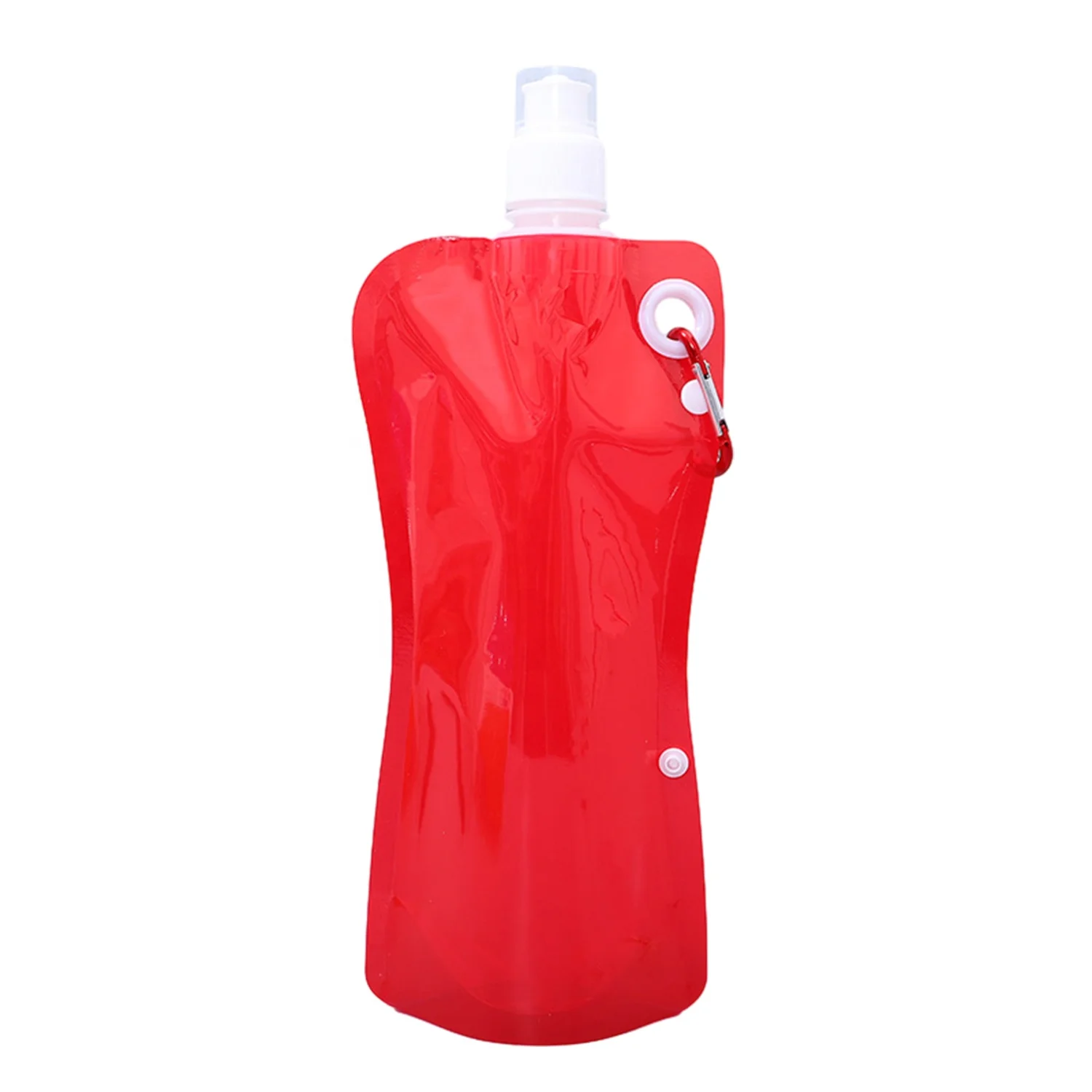 Foldable Water Bag Sports Mountaineering Drink Bag Plastic Transparent Water Bag Portable Collapsible Sports Water Bottle