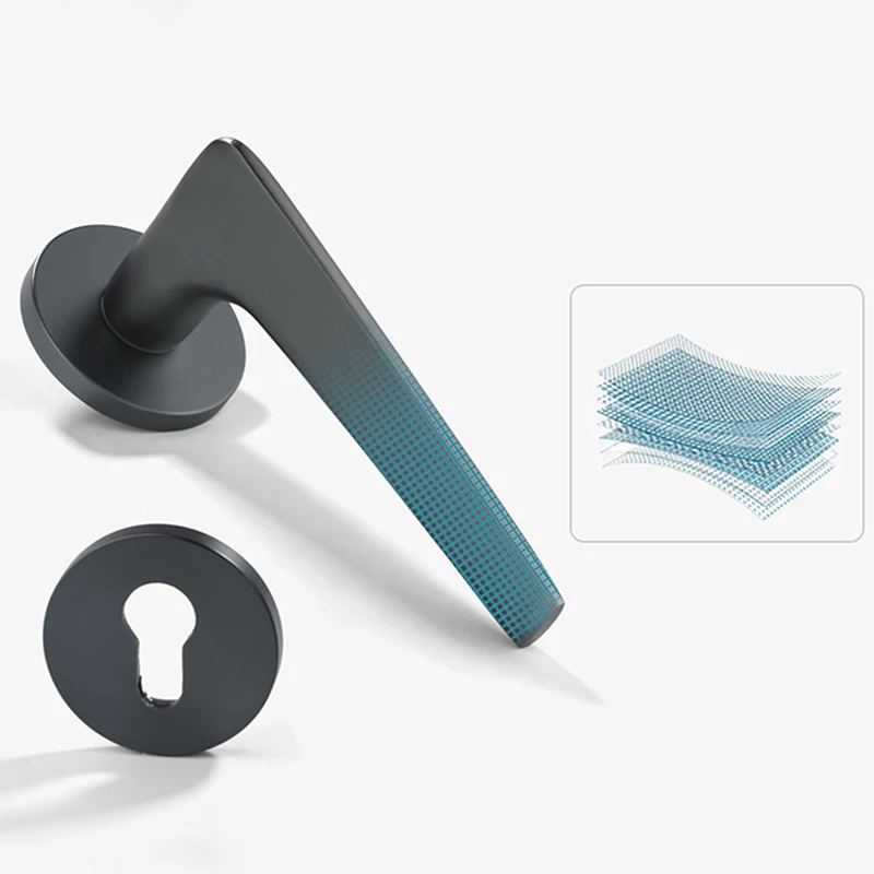 Competitive good quality aluminum alloy anodizing portable door handle lock for wood door