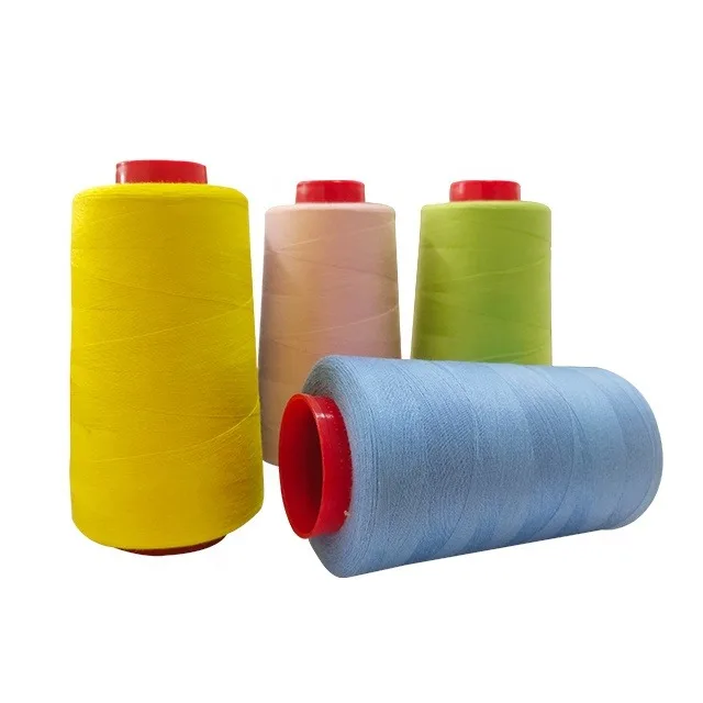 industrial price 100 polyester  40/2 3000 yards China exporter Core Spun Polyester  sewing thread