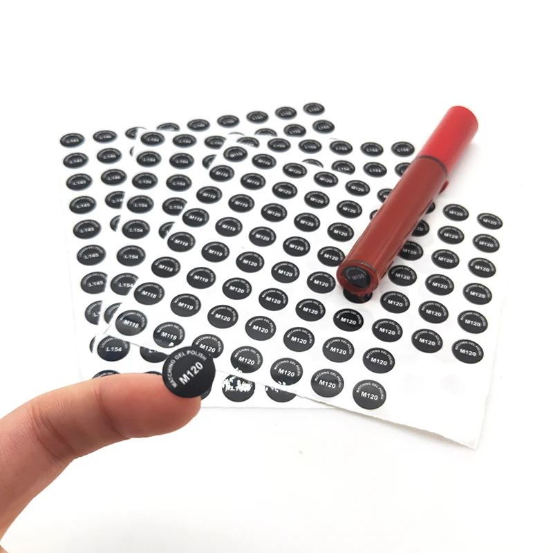 Sticker Logo Private Roll Waterproof Rose Custom Adhesive Vinyl Labels For Lip Gloss Tubes