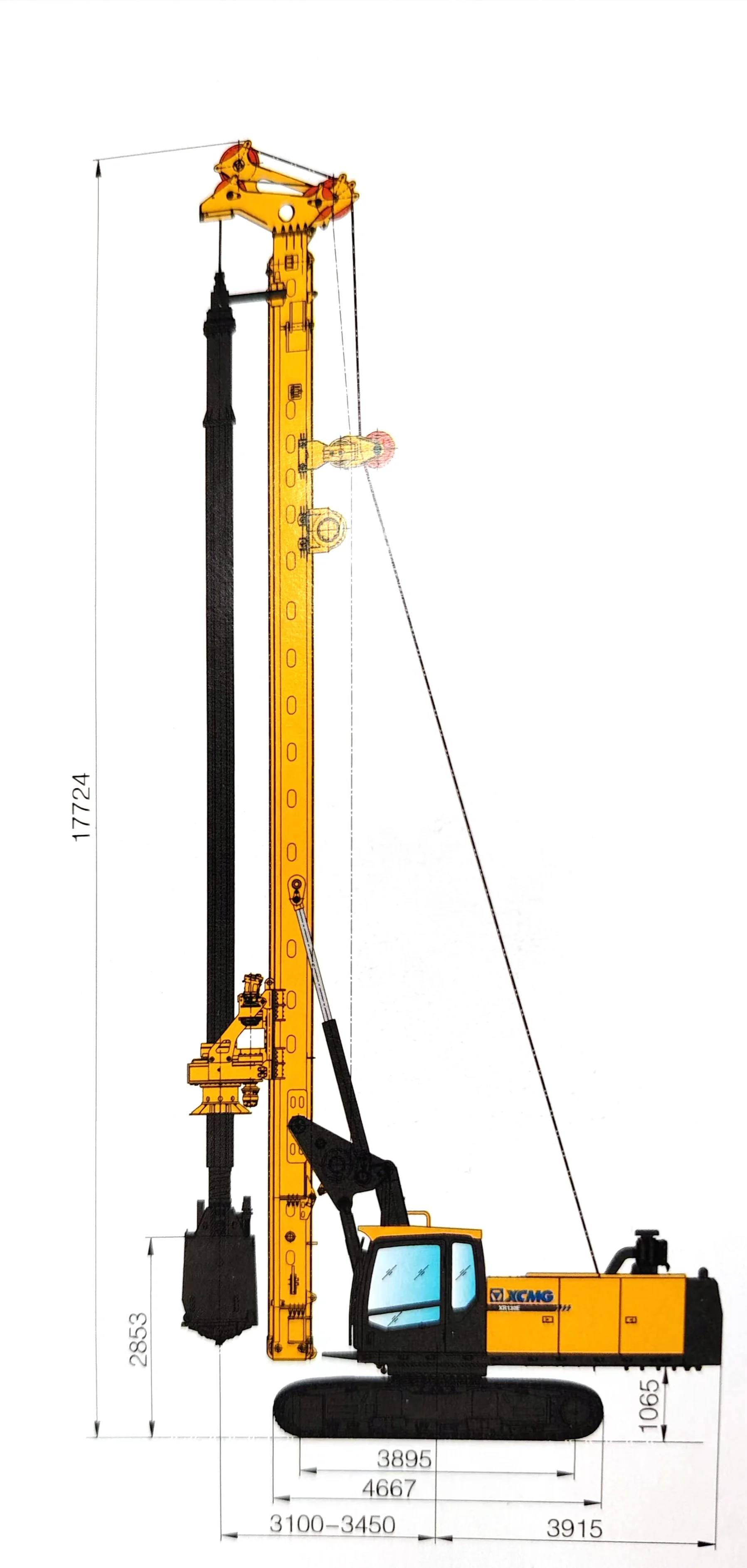 Chinese Brand XR130E HYDRAULIC DRILLING RIG used condition xr150dII XR160DIII xr220e xr280e xr280dII xr360e