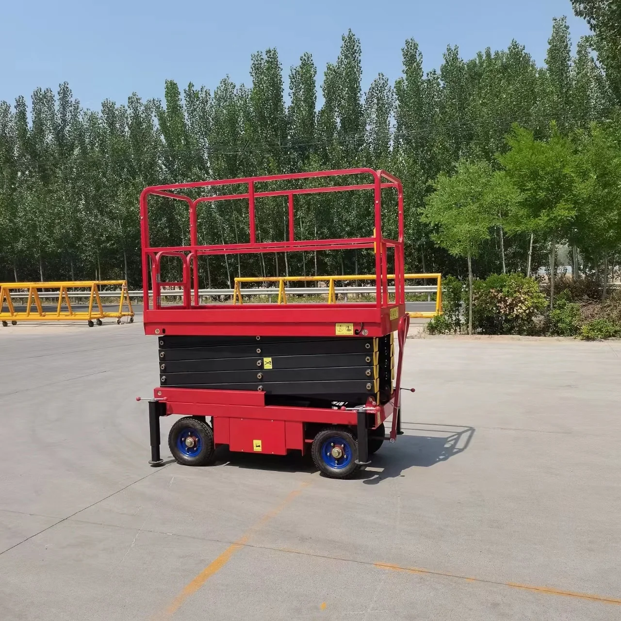 Factory price 10 ton customized Electric Scissor Lift hydraulic lifting platform trolley  hydraulic lifting platform