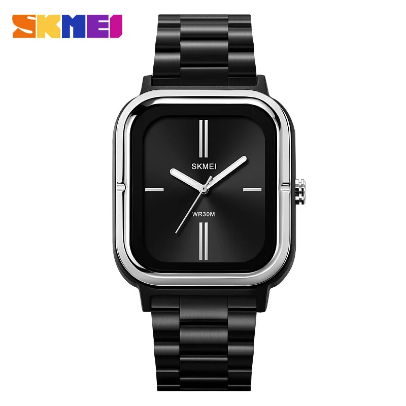 GZ 2275 Trendy Minimalist Three Needle Stainless Steel Strap 38.4mm Waterproof Travel Quartz Movement Skmei Watch Chronograph