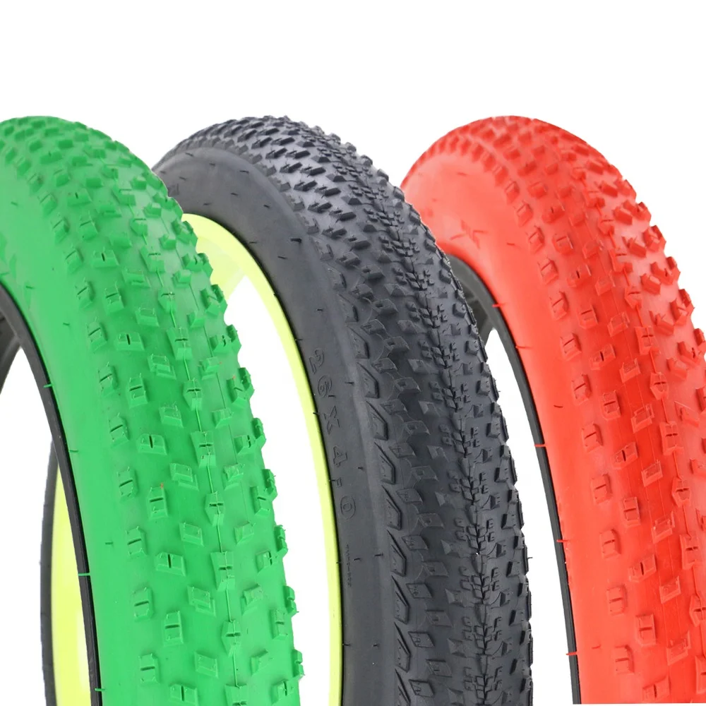 Wholesale snow fat 20x3.0 20x4.0 24x4.0 26x3.0 26x4.0 colored bicycle tire e bike tyre for 24 26 27.5 29 inch electric bike