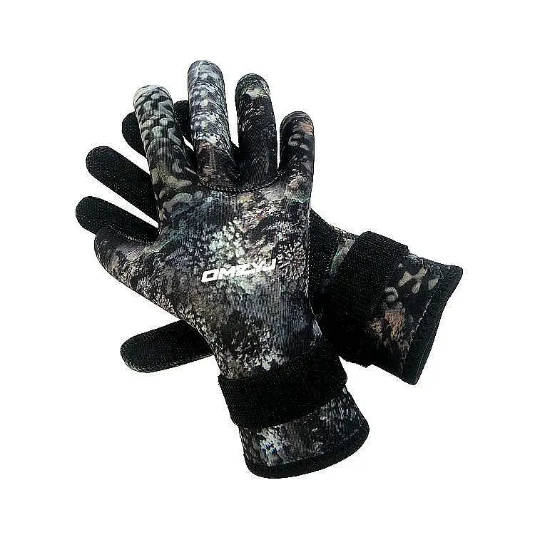 Neoprene 3mm camouflage swimming diving gloves non-slip wear resistant fishing diving gloves warm cold diving suit gloves