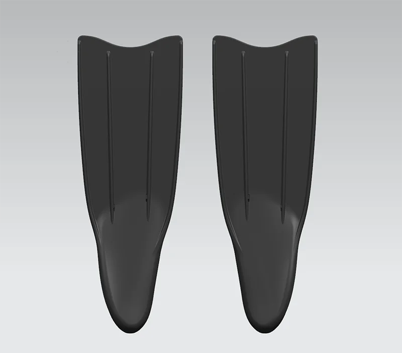 Factory oem custom logo free diving fins tech swimming fins long blade snorkel fins