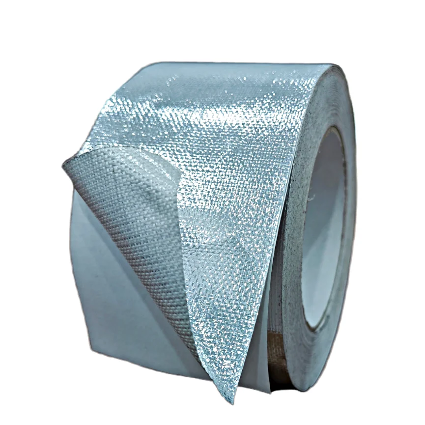 Fiberglass Foil Tape Self Adhesive Mesh Foil Tape For Air Duct Sealing