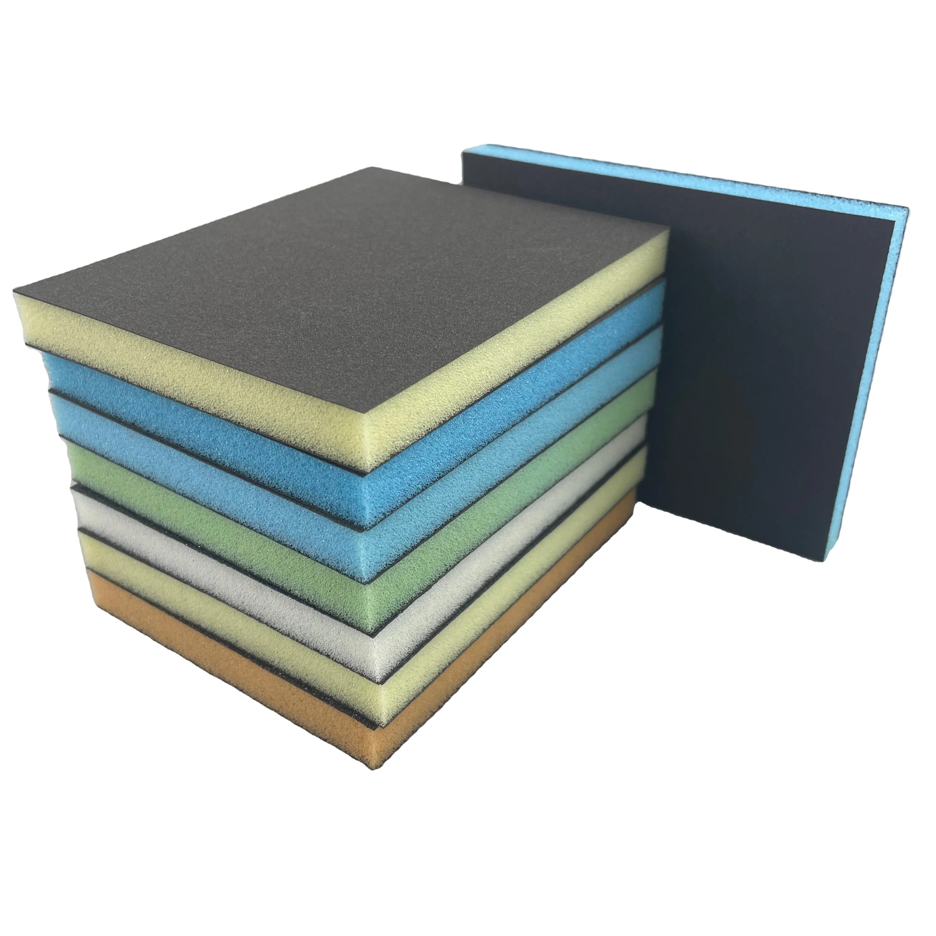 Foam Sanding Sponge Pad Double Side Sponge  Sand Pad  Foam Abrasive  Pad for Wood and Automotive