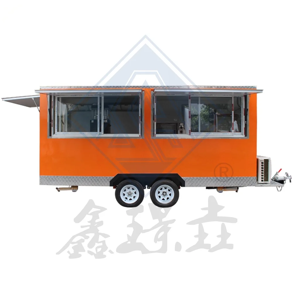 Outdoor Scenic Area Dual Axle Mobile Vending Vehicle Multifunctional Dining Car Market Stall Night Market Food Truck