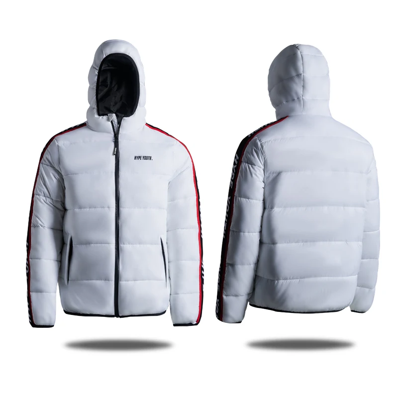 
Custom Light Weight Men Outdoor Puffer Padding Coat Warm Bubble Padding Winter Puffer Men Jacket For Mens With Hood 