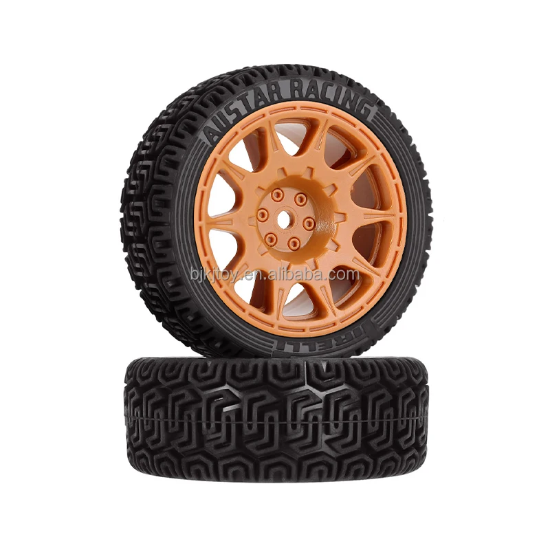 68mm Rc Car Rubber Tire Wheel Rim for XV02 TT01 LCPTG FW06 1/10 Scale Rc Racing Car Tire