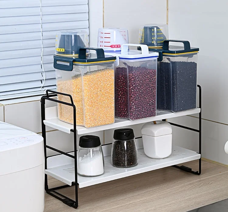 Wholesale high quality rice storage box airtight food storage containers with measuring cup