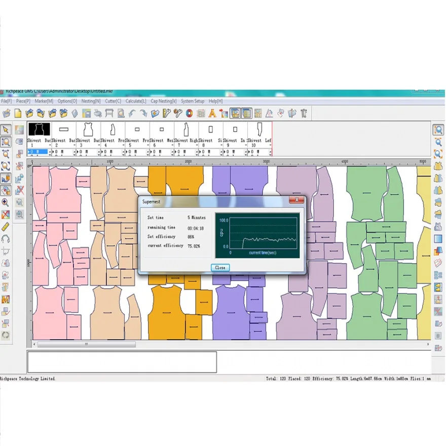 Richpeace Garment CAD Software Pattern Fashion Designer