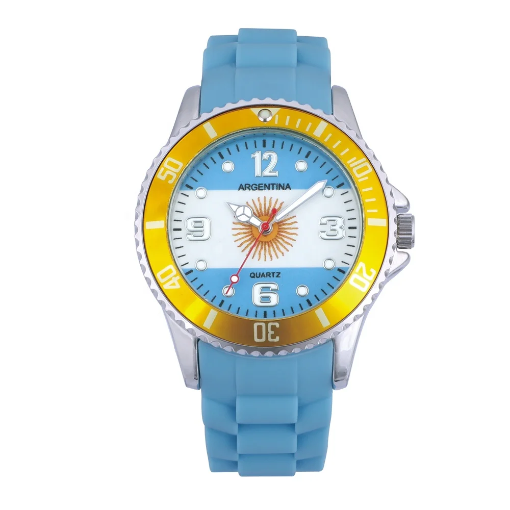 Часы Reloj с вращающимся корпусом и силиконовым ремешком для занятий