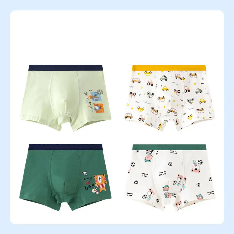 Little Kids Fancy Underwear Boy Boxer Lingerie Children Thong Underpants Kids Underwear Briefs