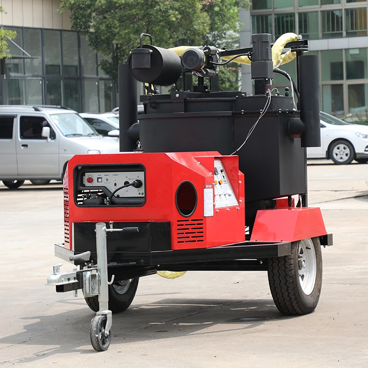 200L Road Repairing Machine Asphalt Crack Filling Equipment With Trailer