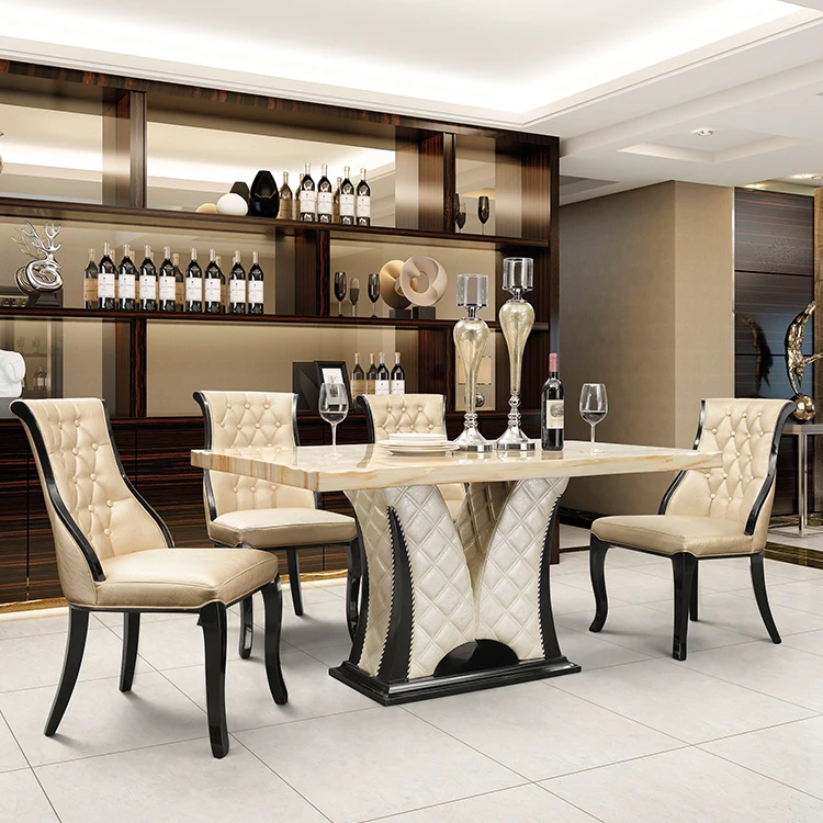 Casino Club Client Hotel Restaurant Living Room Dining Furniture Solid Wood Armchair Leather Cushion Elegant Chair