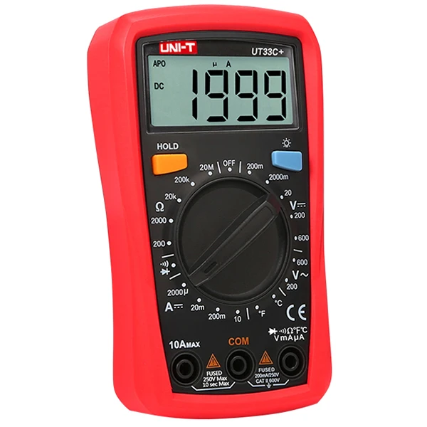 UT33C+ Handheld Tester LCR Meter Ammeter -40-1000C Multimeter Digital Uni-t