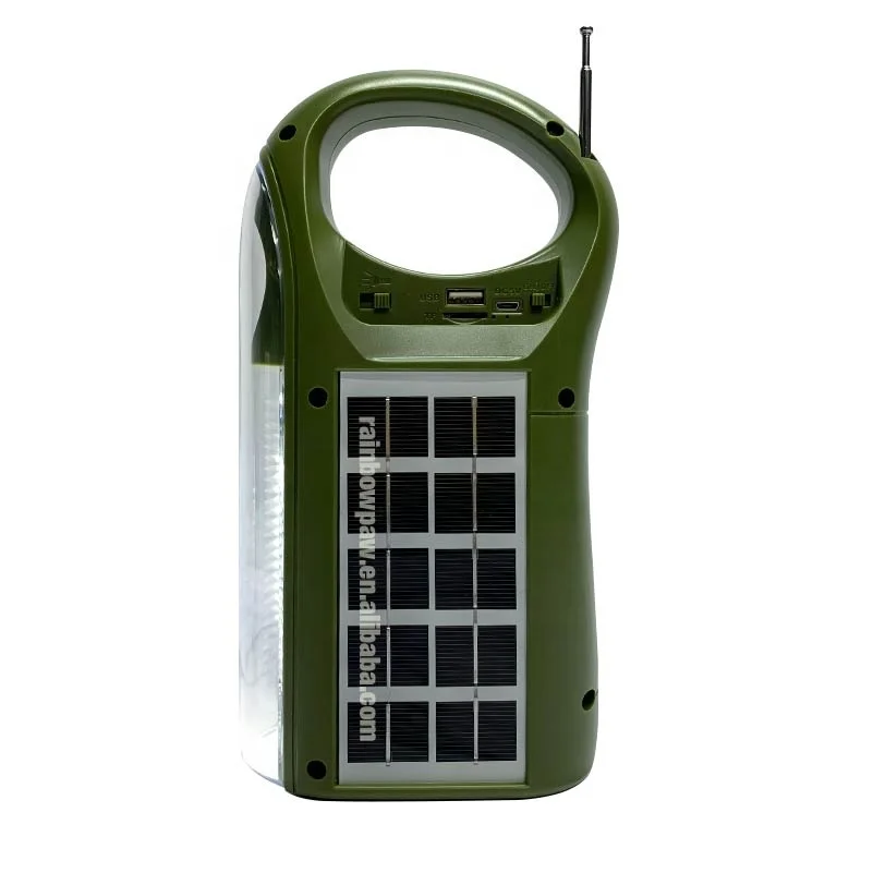 Kts Speaker Solar Charging Bt Wireless Outdoor Portable 3 Inch Speaker With Led Torch Light Emergency Flashlight mp3 fm radio