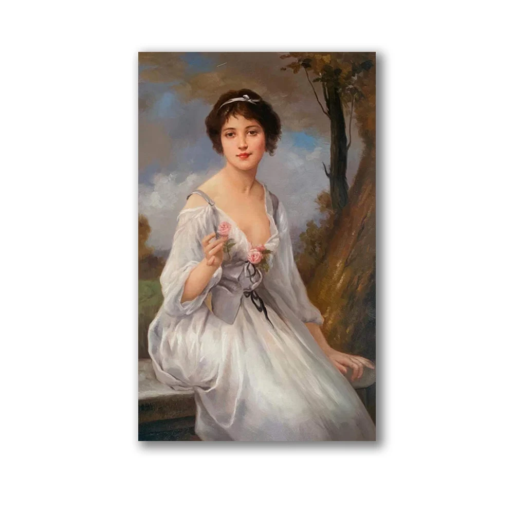 
Greece Grace Portrait Painting Old Master Reproduction Portrait Painting Classical Figure Art Painting 