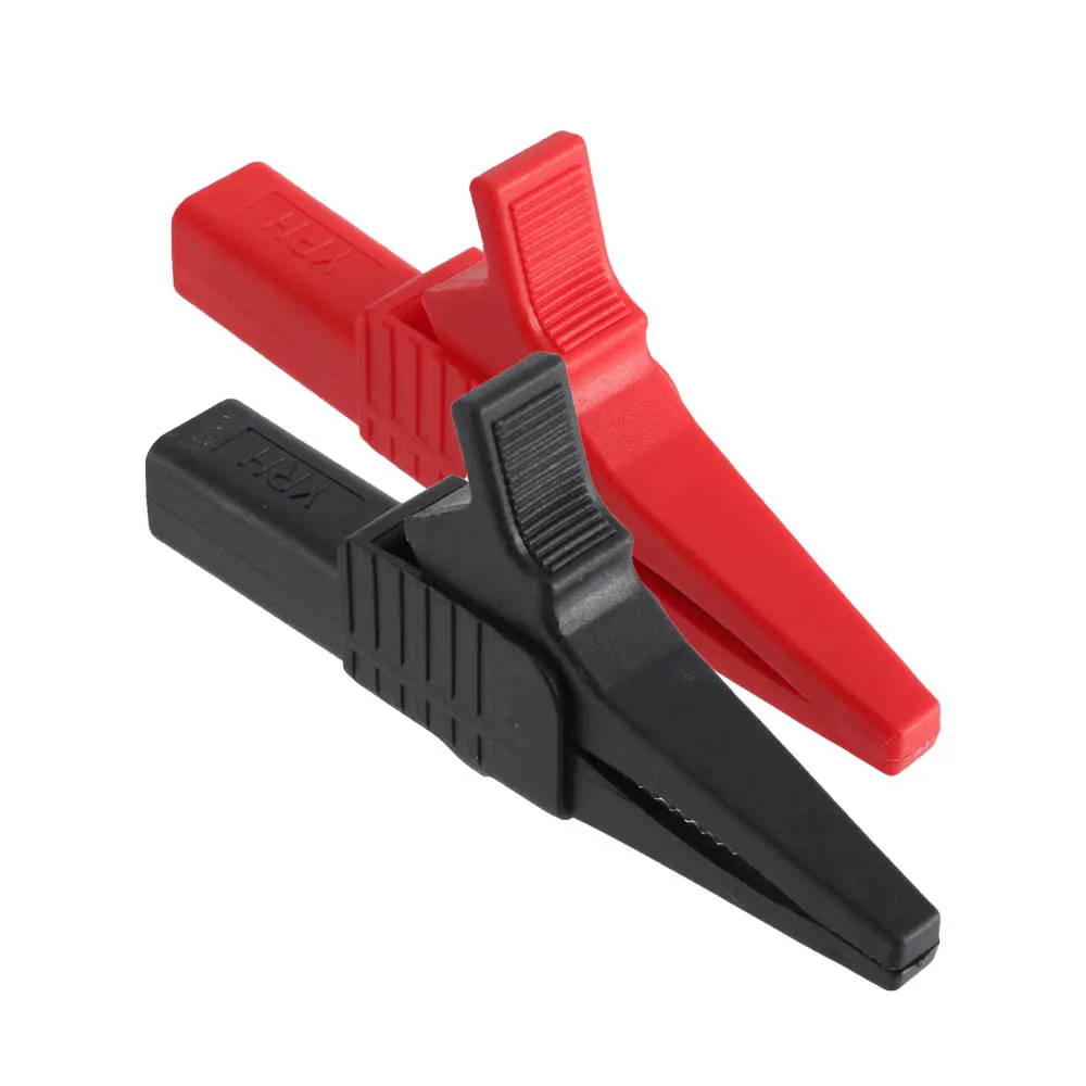 1pc Heavy Duty Safety Alligator Clip With 4mm Banana Socket Nickel-plated Copper 1000V 32A for Meter  Testing Work Accessory