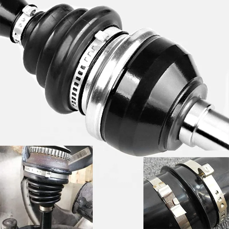304SS Single Ear Hose Clamps Universal CV Boot Clamp For Driveshaft CV Boot Clips Auto Parts Axle CV Joint Boot Crimp Clamp
