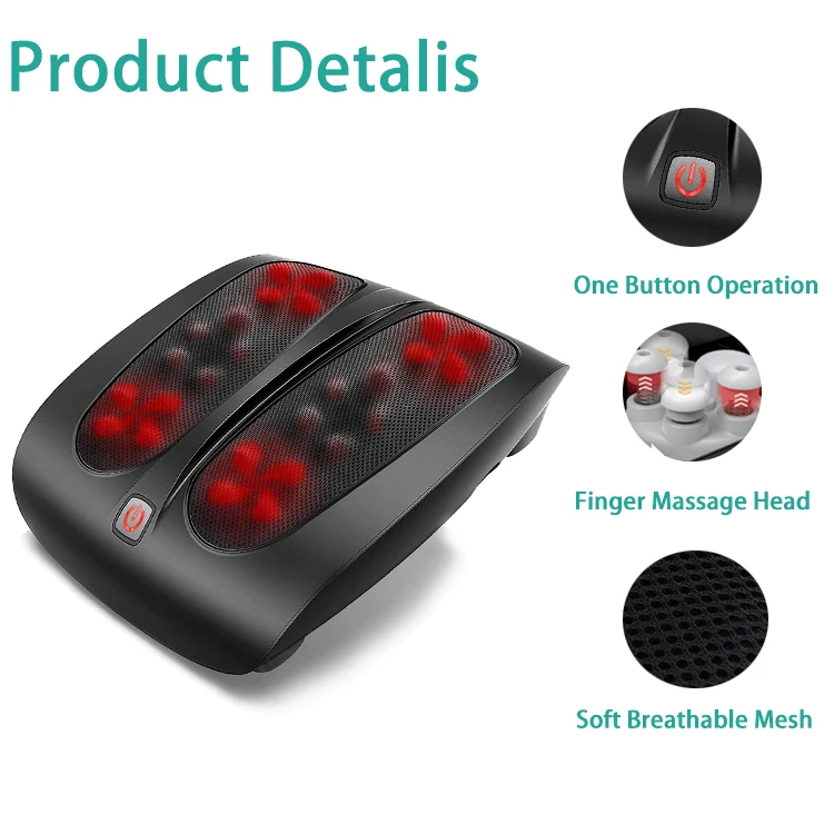 New style electric acupuncture shiatsu heating foot massage  mat massage machine