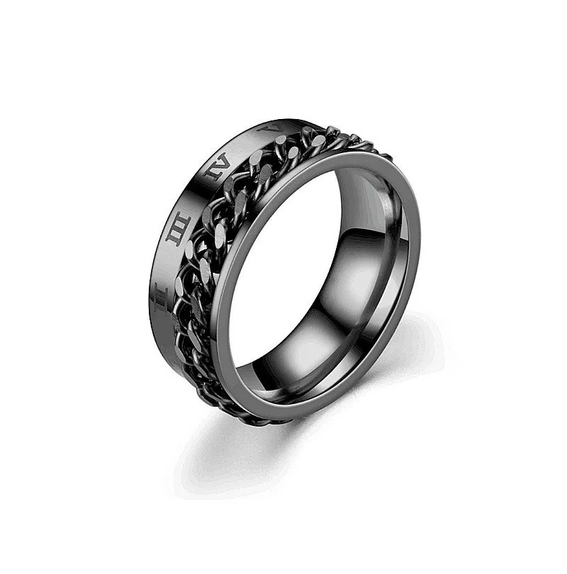 Fidget for Anxiety Stainless Steel Spinner Ring Anti Anxiety Spinning  Stress Relieveing Rings for Women Men