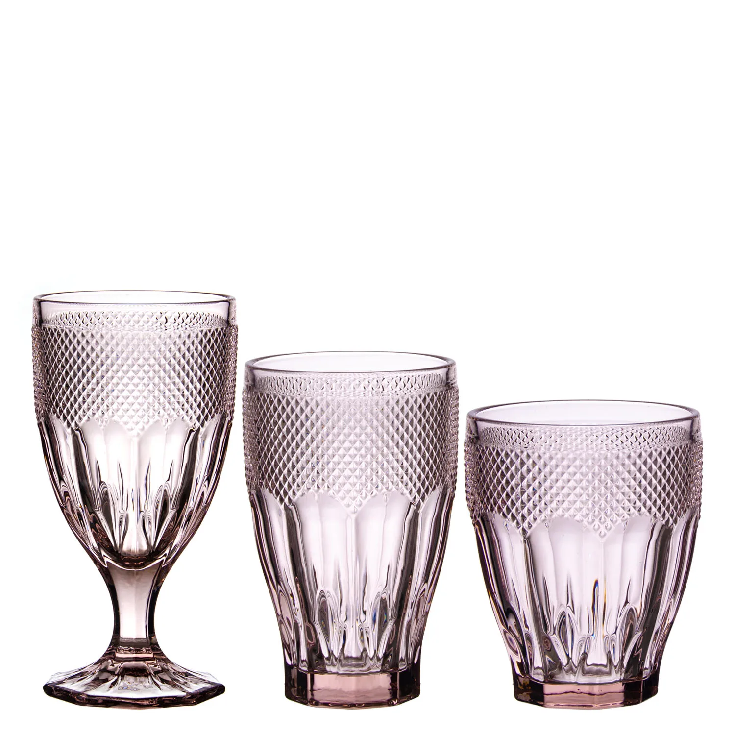 Ручная работа прессованная элегантная скульптура цветной бокал для воды Ретро бокал для вина