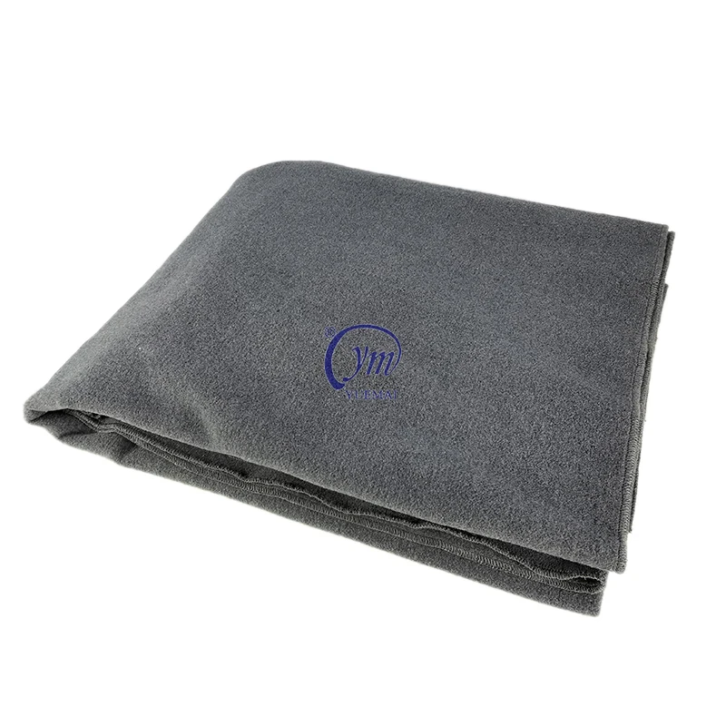 YUEMAI Factory Direct Sales Heavy Thermal Solid Color Knit Brushed Recycled Soft Wool Emergency Blanket