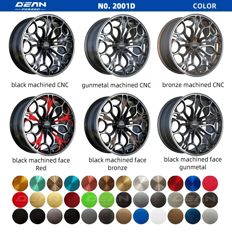 
#2001D DEAN Lightweight Custom forged wheels 5x114.3 17/18/19/ 20/21/22 inch aluminum alloy wheel rims 